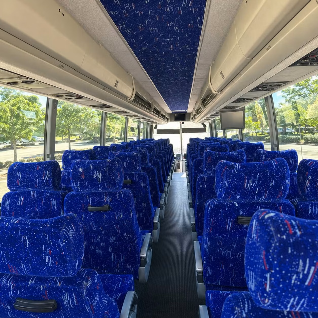 hesperia charter bus rental interior