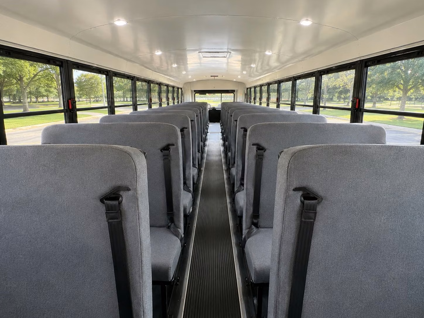 school bus inside
